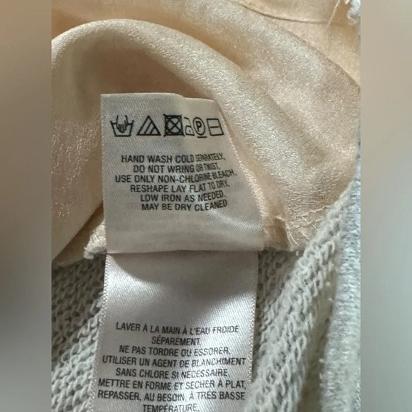 Anthropologie Saturday Sunday Millie Quilted Cut Out Crewneck Top Sz Small - Picture 8 of 9